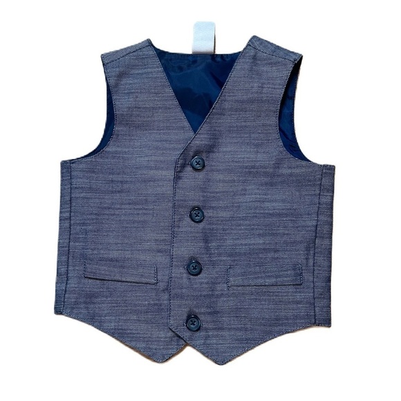 Healthtex Formal Vest Blue Kids Toddler Button Down 2T Kids Toddler Boy - Picture 1 of 4